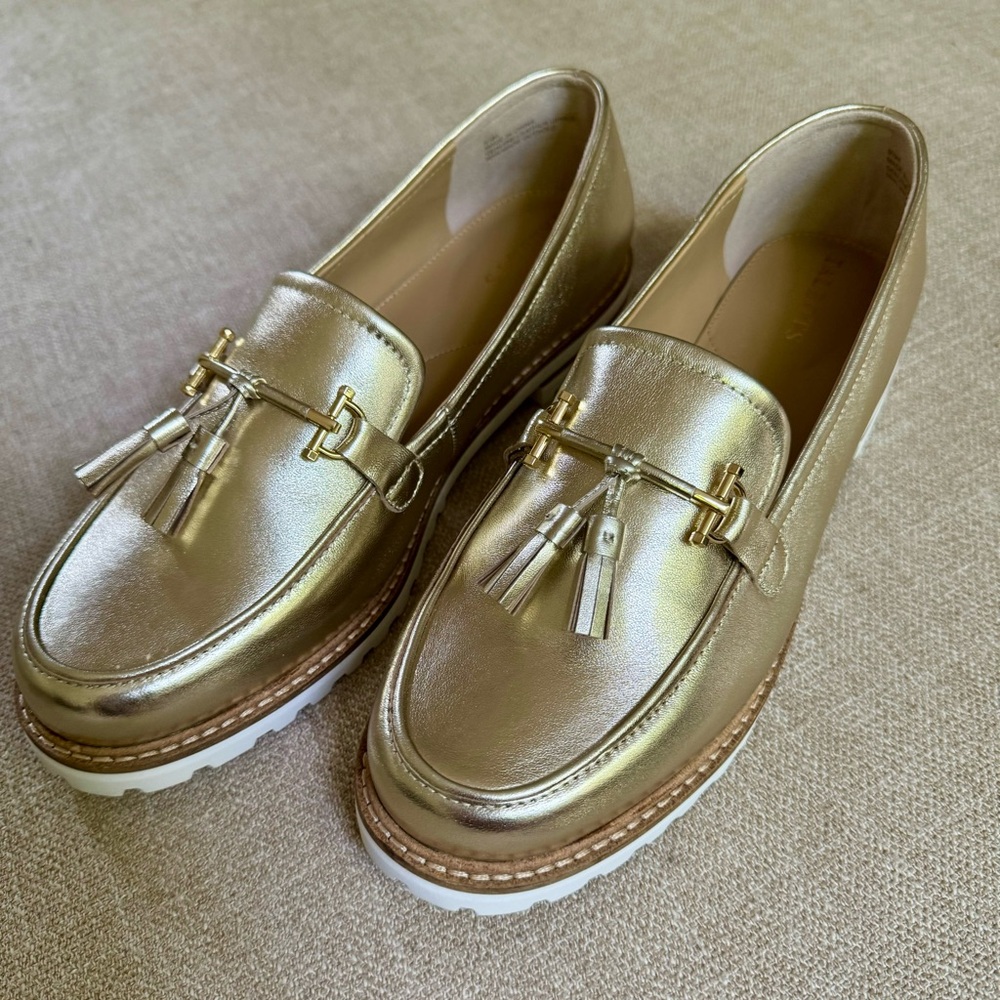 Talbots Gold Leather loafers - Size 9.5M